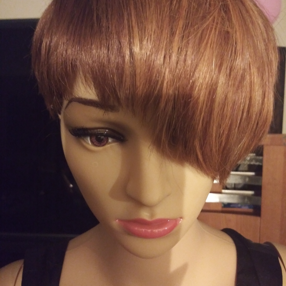 Auburn wig synthetic